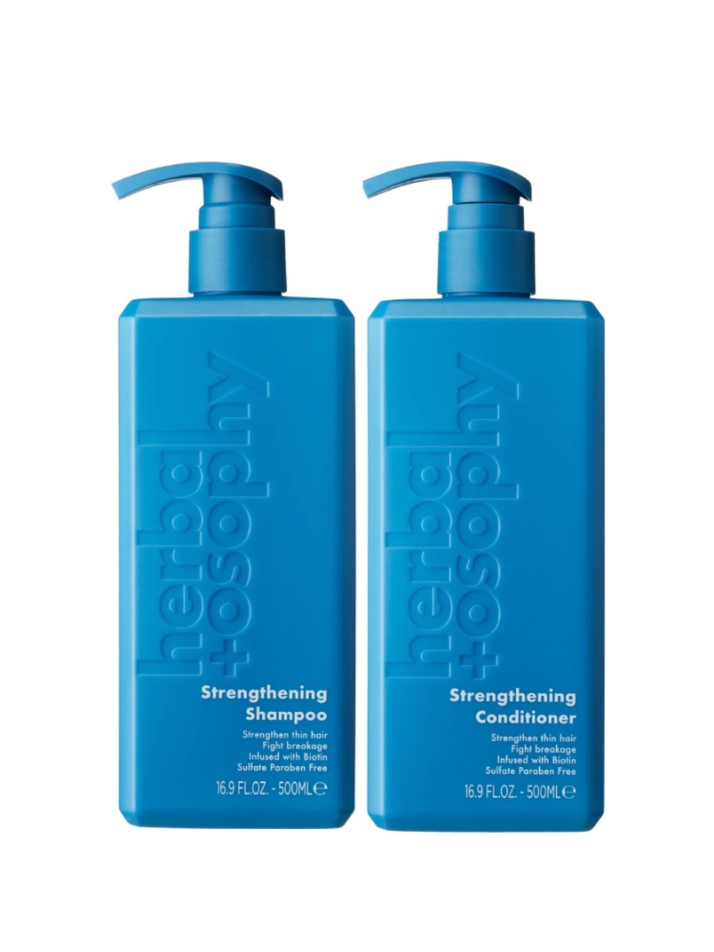 Herbology Strengthening Shampoo & Conditioner Set - Blue